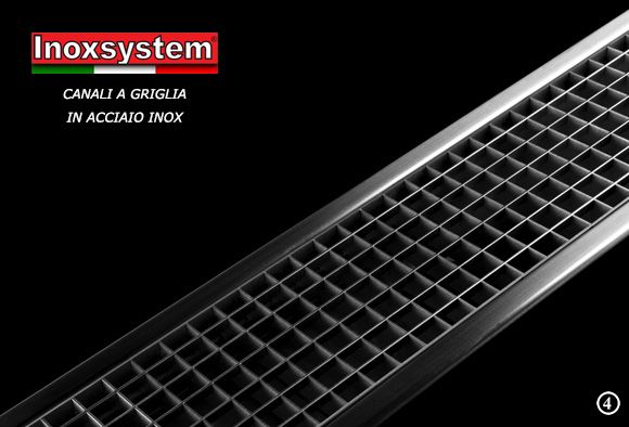 canali grigliati in acciaio inox