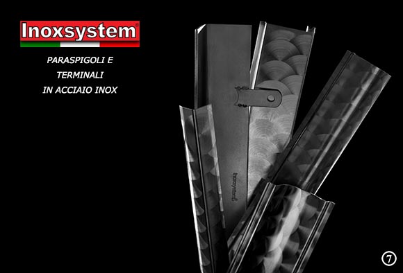 paraspigoli e terminali in acciaio inox
