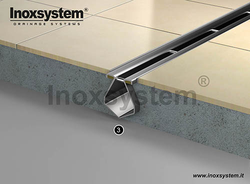 Stainless steel Slot channels with visible satin finished edges