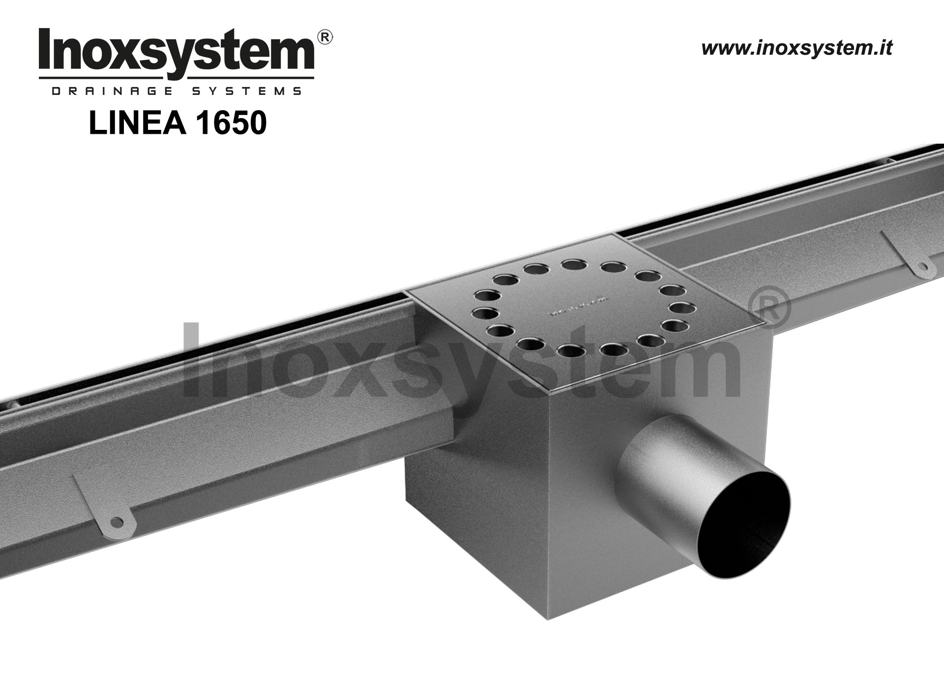 Caniveau de drainage à grille en acier inoxydable Drainage ligne