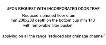 description of siphoned lowered floor drain