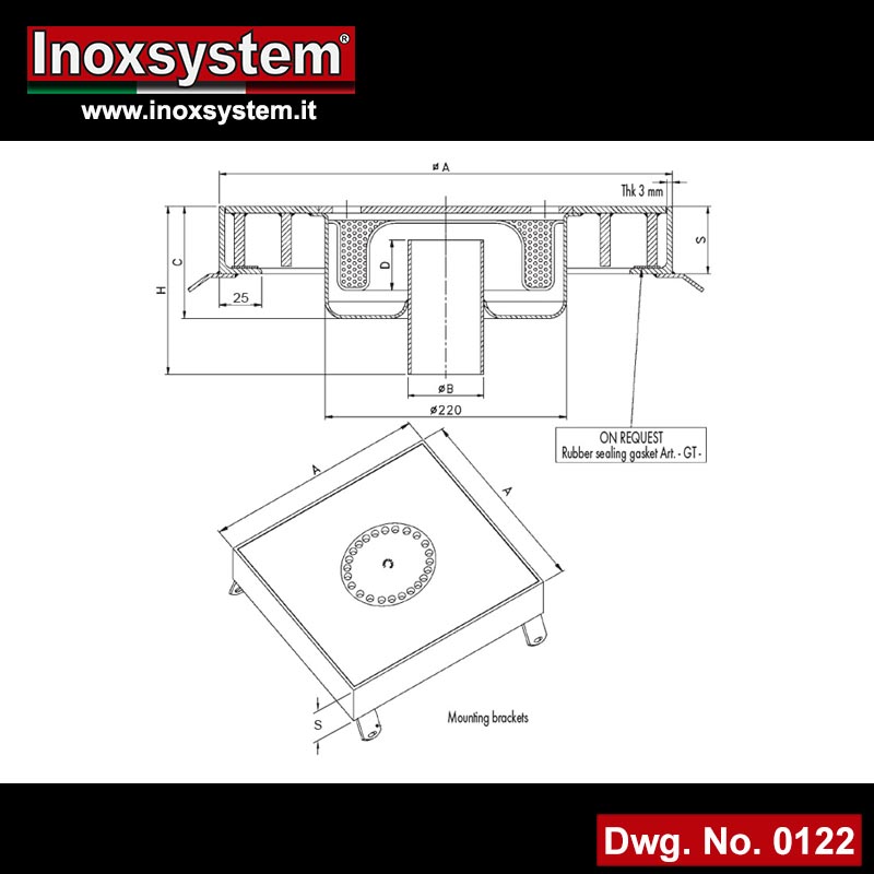 dwg solid top manhole cover with frame heavy duty line odor trap incorporated in stainless steel