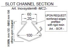 line 1070 channel section in stainless steel