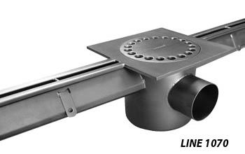 line 1070 standard slot channel with increased gully in stainless steel