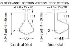 line 1450 channel section in stainless steel