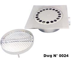 Ultralow floor drains with direct outlet pipe