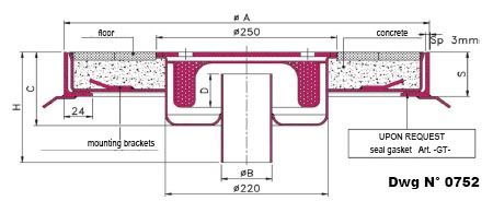 Recessed manhole with gully and subframe