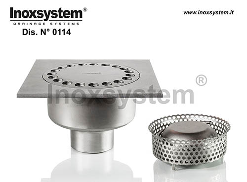 Chiusini standard e ribassati scarico verticale con cestello estraibile prima della sifonatura DISEGNO 0114