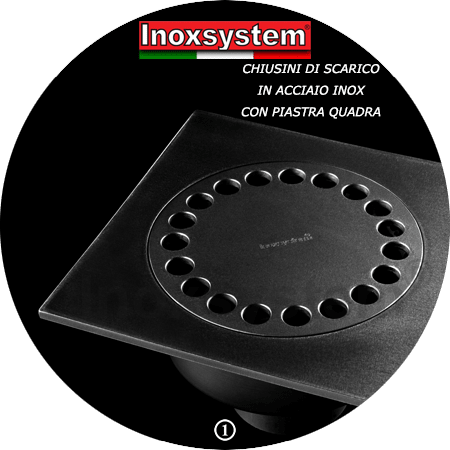 Chiusini con piastra quadra in acciaio inox