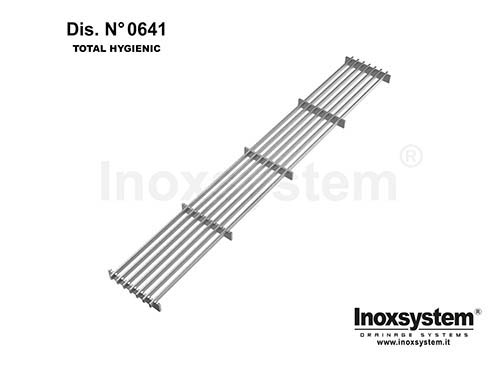 Total Hygienic multi-slot non-slip grating mesh 240x16 DWG 0641