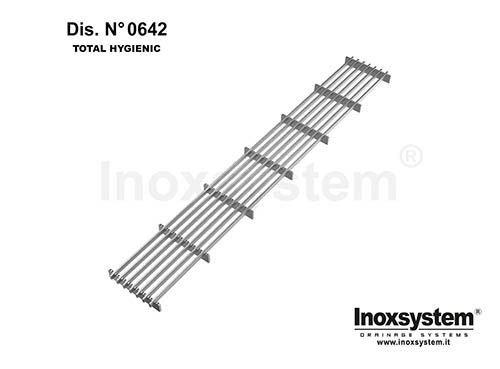 Total Hygienic multi-slot non-slip grating mesh 160x16 DWG 0642