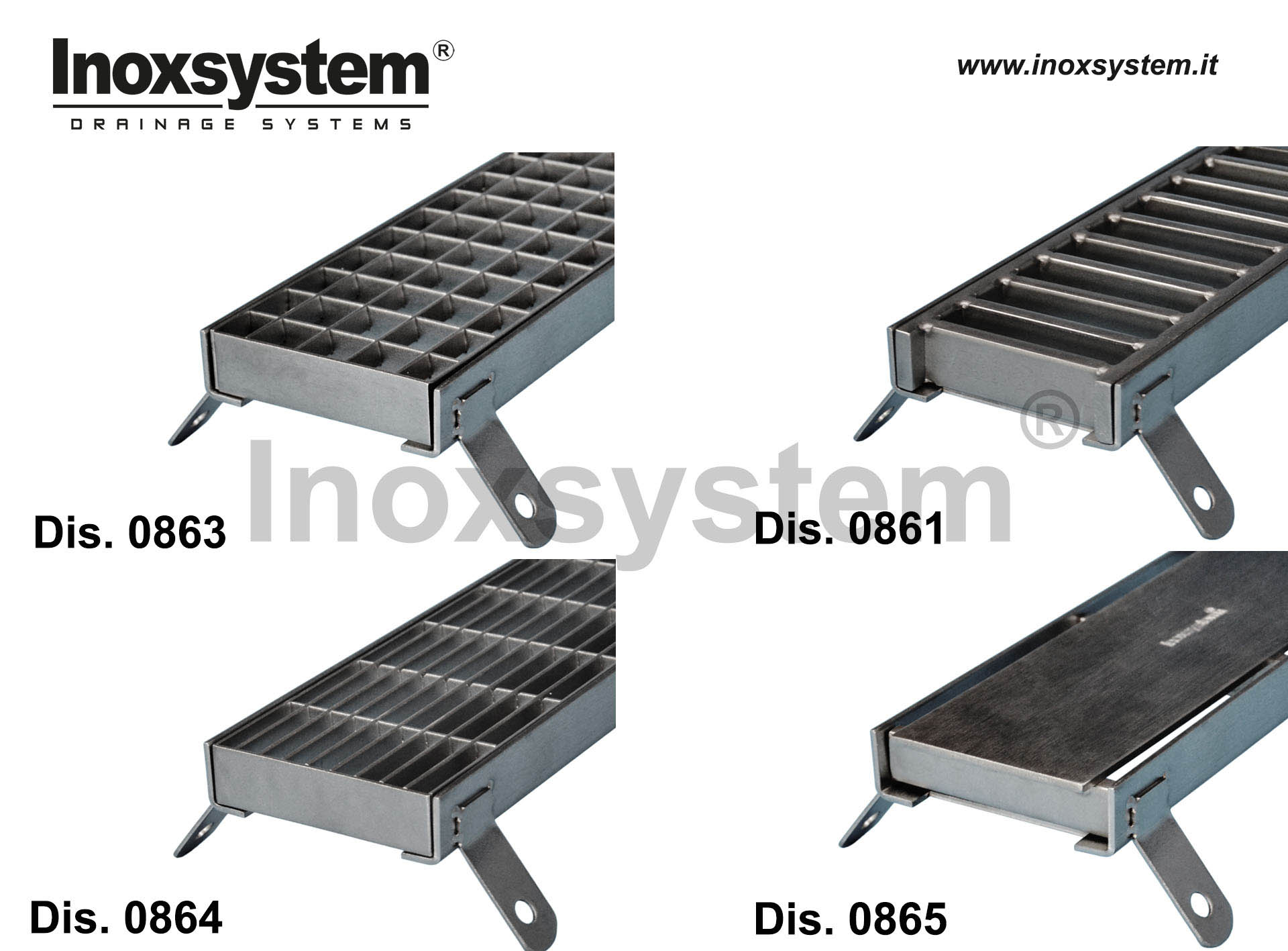 Accessori per griglie controtelaio in acciaio inox per griglia di ispezione