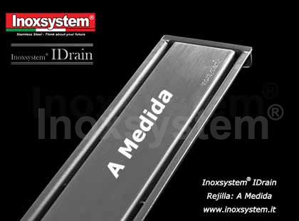 Rejilla A medida para canaleta IDrain en acero inoxidable