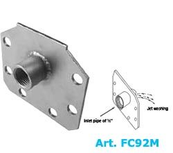 Inoxsystem Infinity end cap flange with pipe coupling in stainless steel