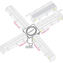 disegno chiusini a scarico verticale sifonati con cestello comprensivo di una flangia Inoxsystem Infinity