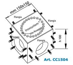 disegno chiusino non sifonato Inoxsystem Infinity