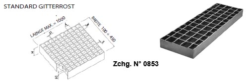standard gitterrost in edelstahl
