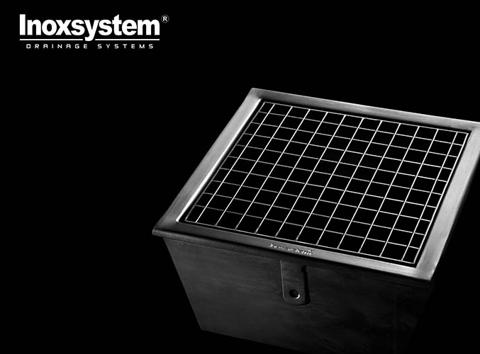 Stainless steel gullies with grating Stainless steel gullies with grating