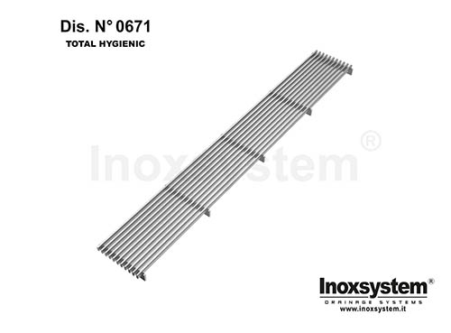 Rejillas Total Hygienic multi-slot de design malla 240x8