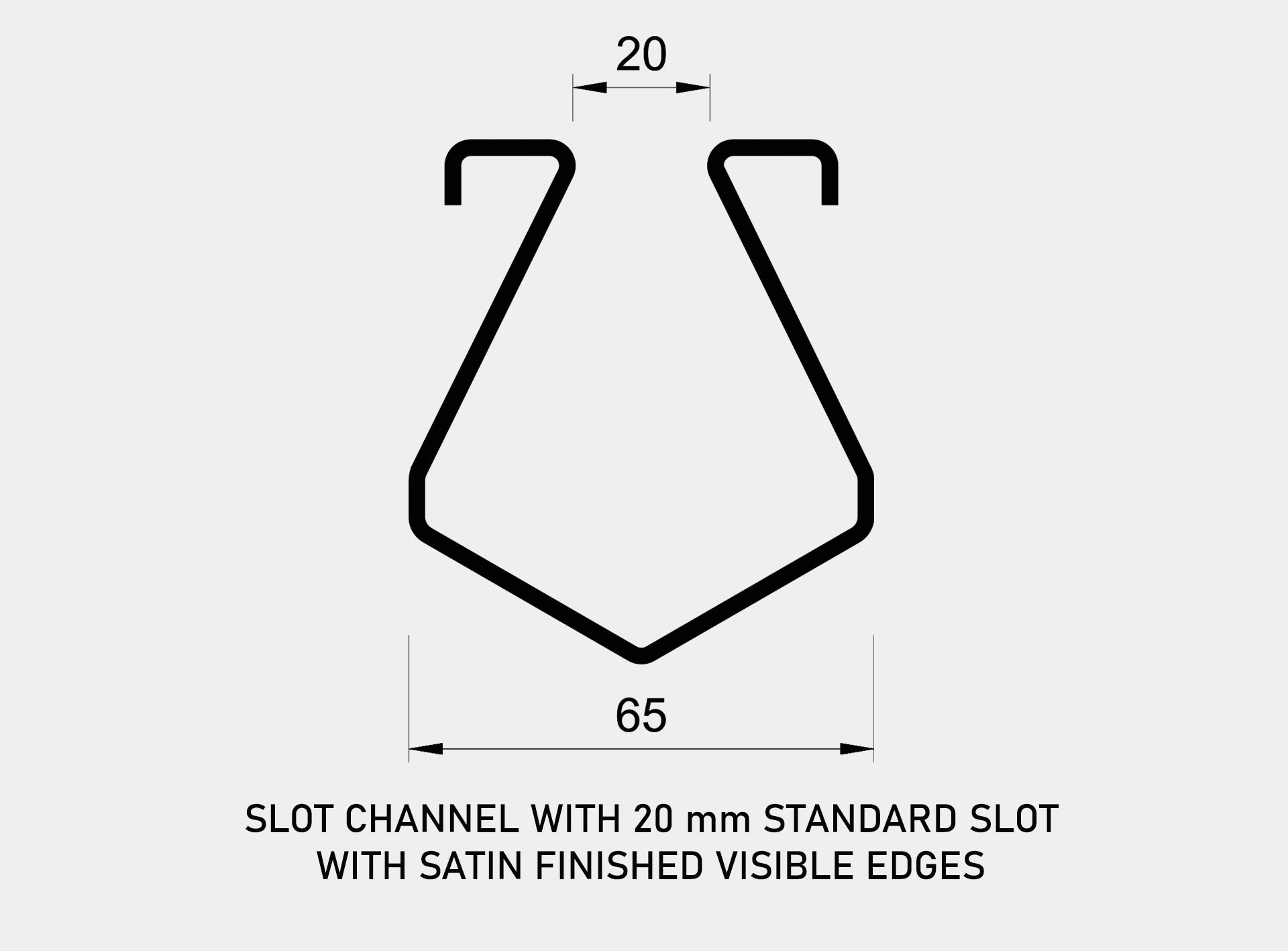 Stainless Steel Slot Channel With Streight Edges Siphoned Outlet