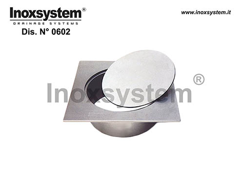 Sumidero de inspección con fondo abierto placa ciega con junta OR superficie en placa cuadrada