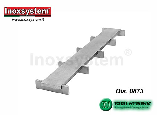 Rejilla en acero inoxidable Double slot Inoxsystem® Total Hygienic - Antibacteriana y Antideslizante